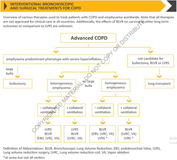 Interventional Bronchoscopic and Surgical Treatments for COPD (GOLD 2019)